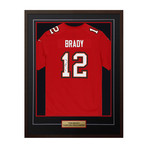 Tom Brady // Tampa Bay Buccaneers // Autographed Red Nike Game Jersey