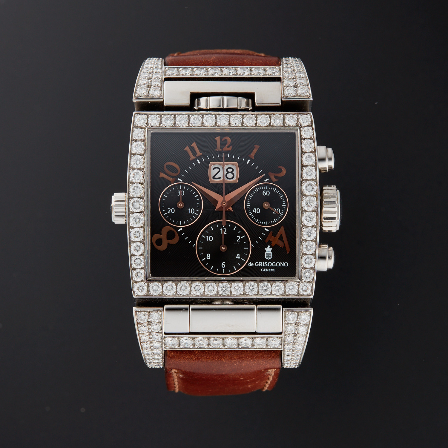 De Grisogono Instrumento Doppio Chronograph Automatic // 111/350-1 //  Pre-Owned - Sophisticated Timepieces - Touch of Modern