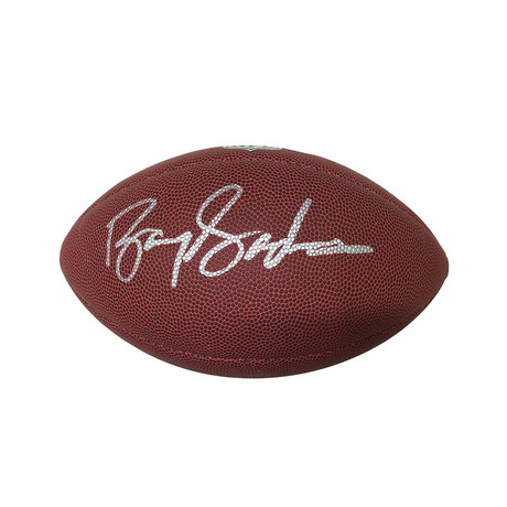 Barry Sanders // Autographed Football