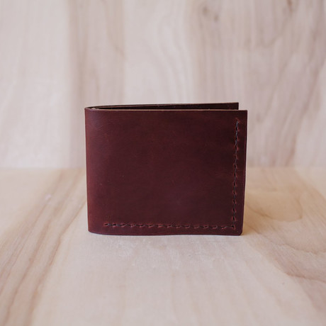 Heritage Bifold Wallet // Burgundy