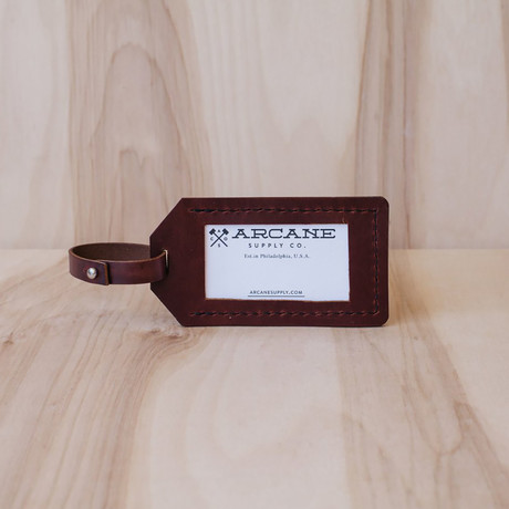 Heritage Luggage Tag // Burgundy