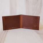 Heritage Compact Bifold Wallet // Cognac