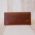 Heritage Stud Wallet // Cognac