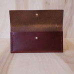 Heritage Stud Wallet // Burgundy