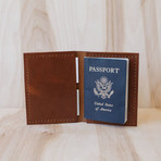 Heritage Passport Holder // Cognac