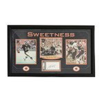 Walter Payton // Signed Chicago Bears Cut Triple Framed Photo Collage