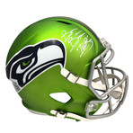 Brian Bosworth // Signed Inscribed "BOZ" Seattle Seahawks Green AMP Alternate Helmet