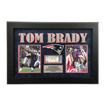 Tom Brady // Signed + Framed Patriots "Replace Drew Bledsoe Game" Ticket