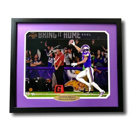 Stefon Diggs // Signed + Framed "Minneapolis Miracle" Vikings Photo