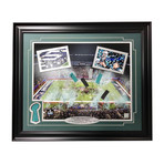 Philadelphia Eagles // Super Bowl Champions Framed Collage + Authentic Confetti