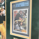 Brett Favre // Framed Packers Collage + Signed Rookie Card