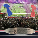 New England Patriots // Super Bowl 51 Champions Framed Collage + Authentic Confetti