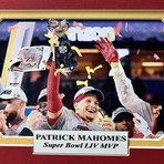 Kansas City Chiefs // Super Bowl 54 LIV Champs Framed Photo Collage // Authentic Confetti