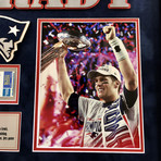 Tom Brady // Signed + Framed Patriots "Replace Drew Bledsoe Game" Ticket