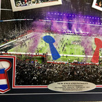 New England Patriots // Super Bowl 51 Champions Framed Collage + Authentic Confetti