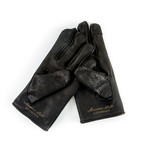 Buffalo Leather Driving Glove // Black (XS)