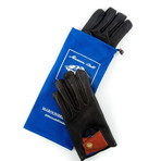 Buffalo Leather Driving Glove // Black (Small)