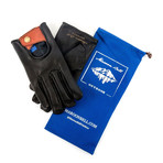 Buffalo Leather Driving Glove // Black (Small)