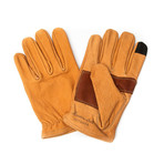 Buffalo Leather Ranching Glove // Brown (Large)