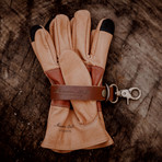 Buffalo Leather Ranching Glove // Brown (2XL)