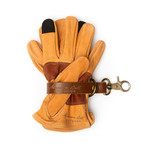 Buffalo Leather Ranching Glove // Brown (XL)