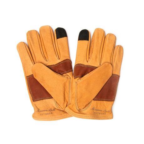 Buffalo Leather Ranching Glove // Brown (XS)