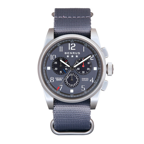 Benrus Air Chief Chronograph Quartz // AC4-SB-G-NG