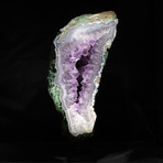 Amethyst Geode Slice + Metal Stand Mount