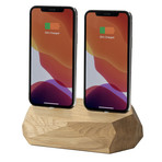 iPhone Dual Dock // Light Brown