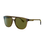 Burberry // Men's BE4302-33567356 Sunglasses // Olive Green + Brown