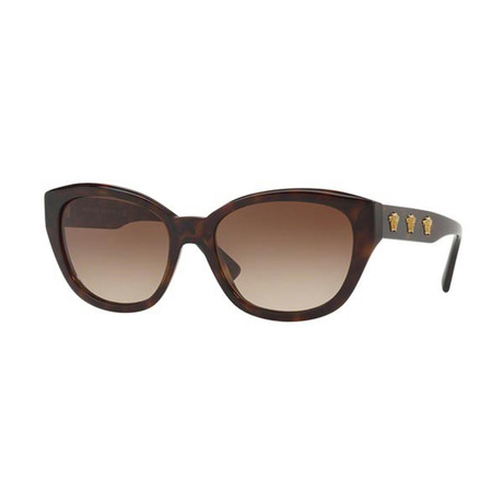 Versace // Women's VE4343-108-13 Sunglasses // Havana + Brown Gradient