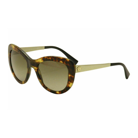 Versace // Women's VE4325-52081354 Sunglasses // Havana + Brown Gradient