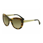 Versace // Women's VE4325-52081354 Sunglasses // Havana + Brown Gradient