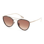 Burberry // Women's BE3104-11451351 Sunglasses // Dark Havana + Light Gold + Brown Gradient