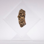 Chocolate Calcite Floating in Acrylic Display