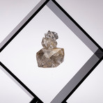 Herkimer Diamond Quartz Floating in Acrylic Display