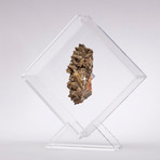 Chocolate Calcite Floating in Acrylic Display