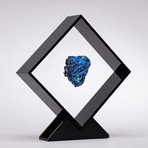 Malachite And Azurite Specimen Floating in Acrylic Display // Ver. 4