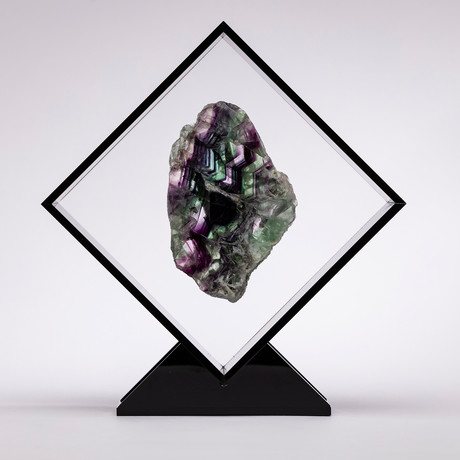 Fluorite Floating in Acrylic Display // Ver. 2