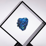 Malachite And Azurite Specimen Floating in Acrylic Display // Ver. 4