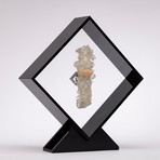 Apophyllite And Stilbite Floating in Acrylic Display // Ver. 1