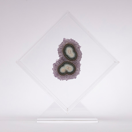 Amethyst Floating in Acrylic Display // Ver. 1