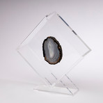 Agate Floating in Acrylic Display // Ver. 1