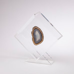 Agate Floating in Acrylic Display // Ver. 6