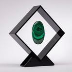 Malachite Floating in Acrylic Display // Ver. 4