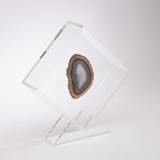 Agate Floating in Acrylic Display // Ver. 6