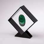 Malachite Floating in Acrylic Display // Ver. 4