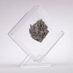 Lab Grown Manganese Floating in Acrylic Display