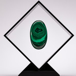 Malachite Floating in Acrylic Display // Ver. 4