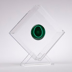 Malachite Floating in Acrylic Display // Ver. 2